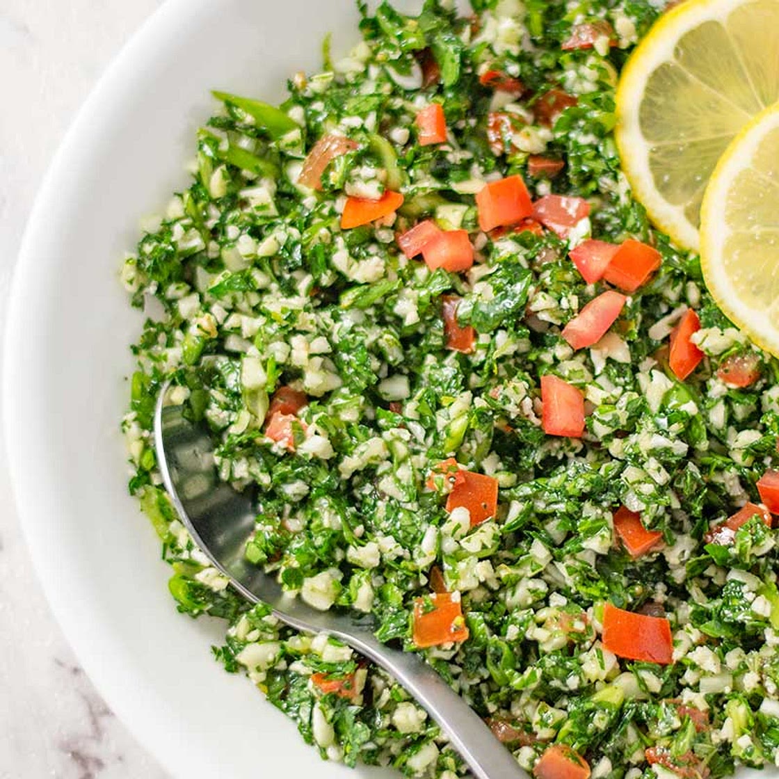 Keto Tabbouleh Salad - EASY Low Carb Tabouli Recipe