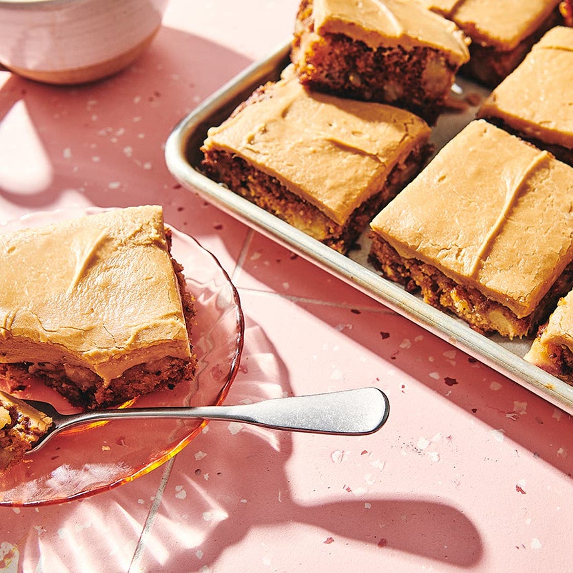 Old-Fashioned Apple Cake with Brown Sugar Frosting