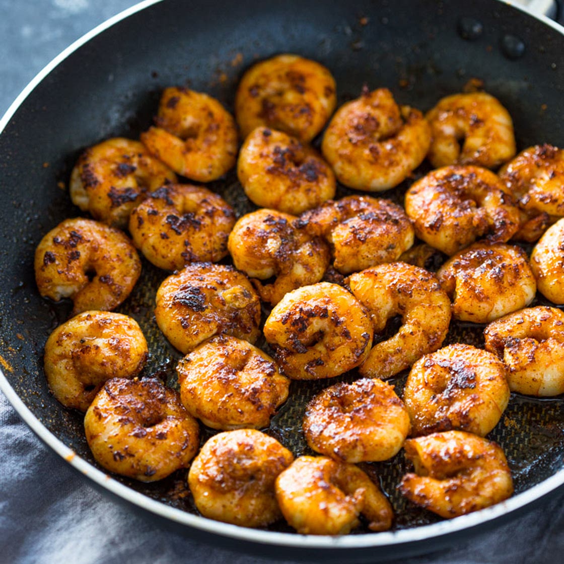 The Best 10 Minute Cajun Blackened Shrimp