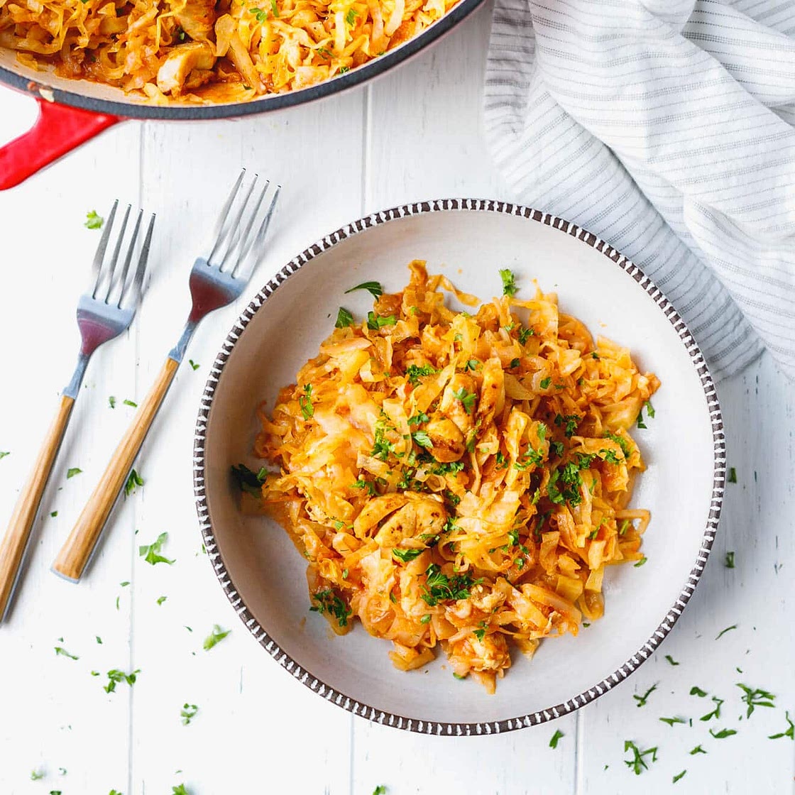 Low-Carb Cabbage With Chicken Recipe