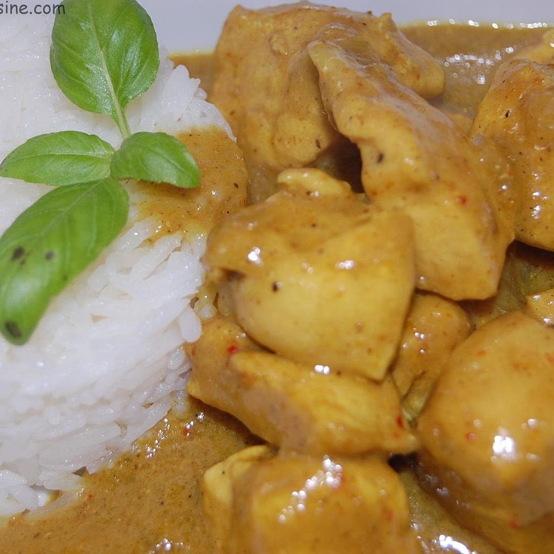 Poulet au curry et coco