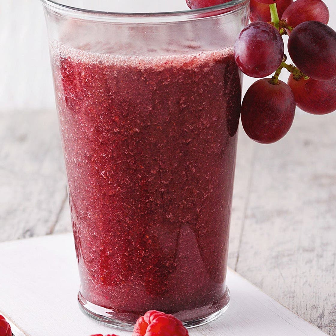 Trauben-Himbeer-Smoothie mit Radicchio
