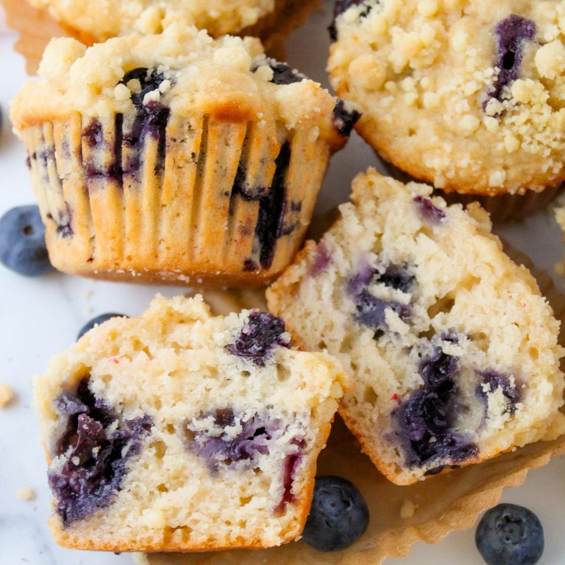 Vegan Blueberry Muffins