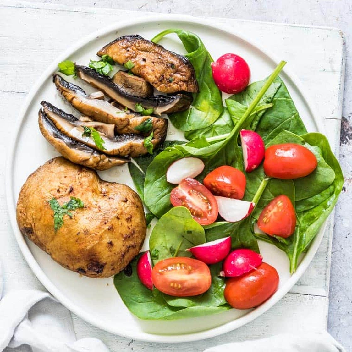 Air Fryer Mushrooms Steaks