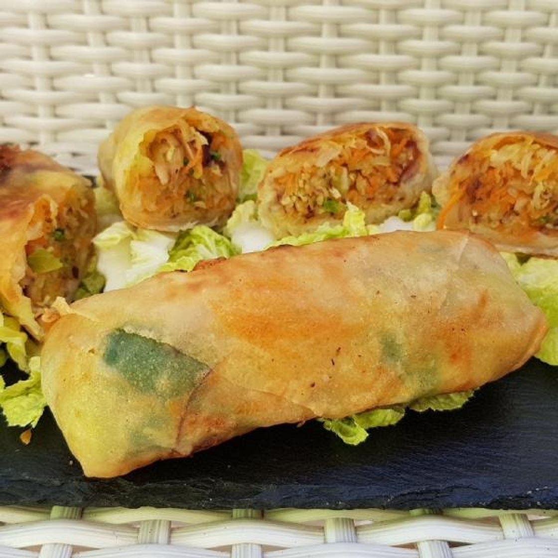 Receta de Rollitos de primavera veganos