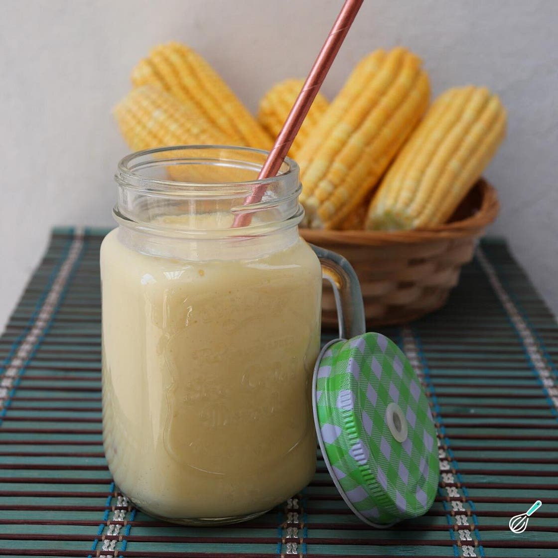 Suco de milho verde com leite condensado