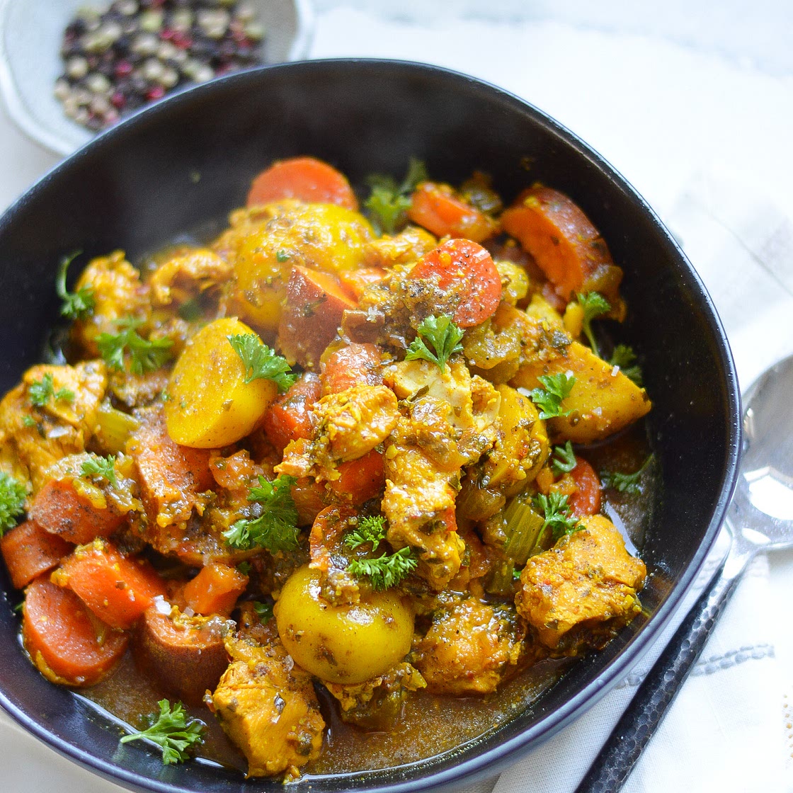Instant Pot Ginger Turmeric Chicken Stew
