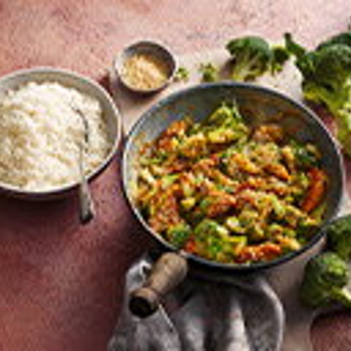 Chinese-style chicken and broccoli