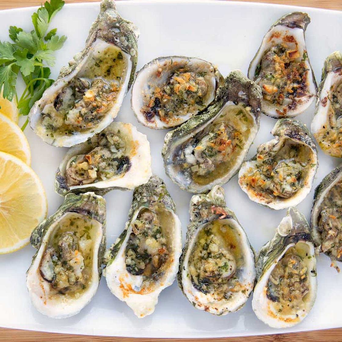 Garlic Oysters - A Restaurant Classic
