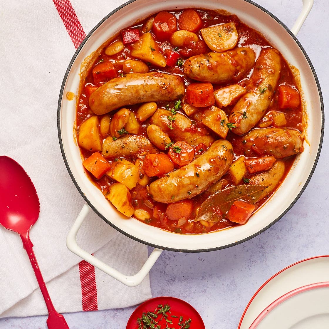 Slow Cooker Sausage Casserole | Slimming & Weight Watchers Friendly