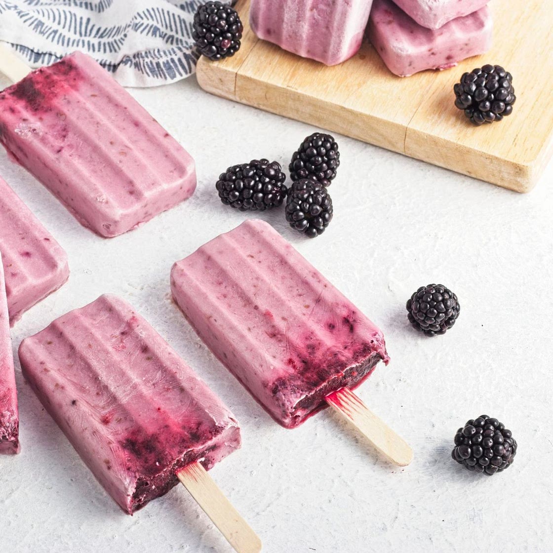 Dairy-Free Blackberry Popsicles