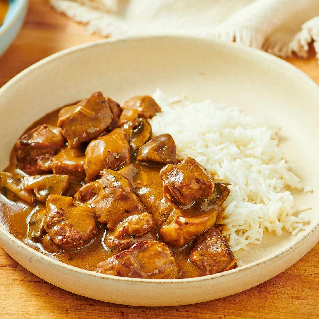 Slow Cooker Beef Tips and Gravy