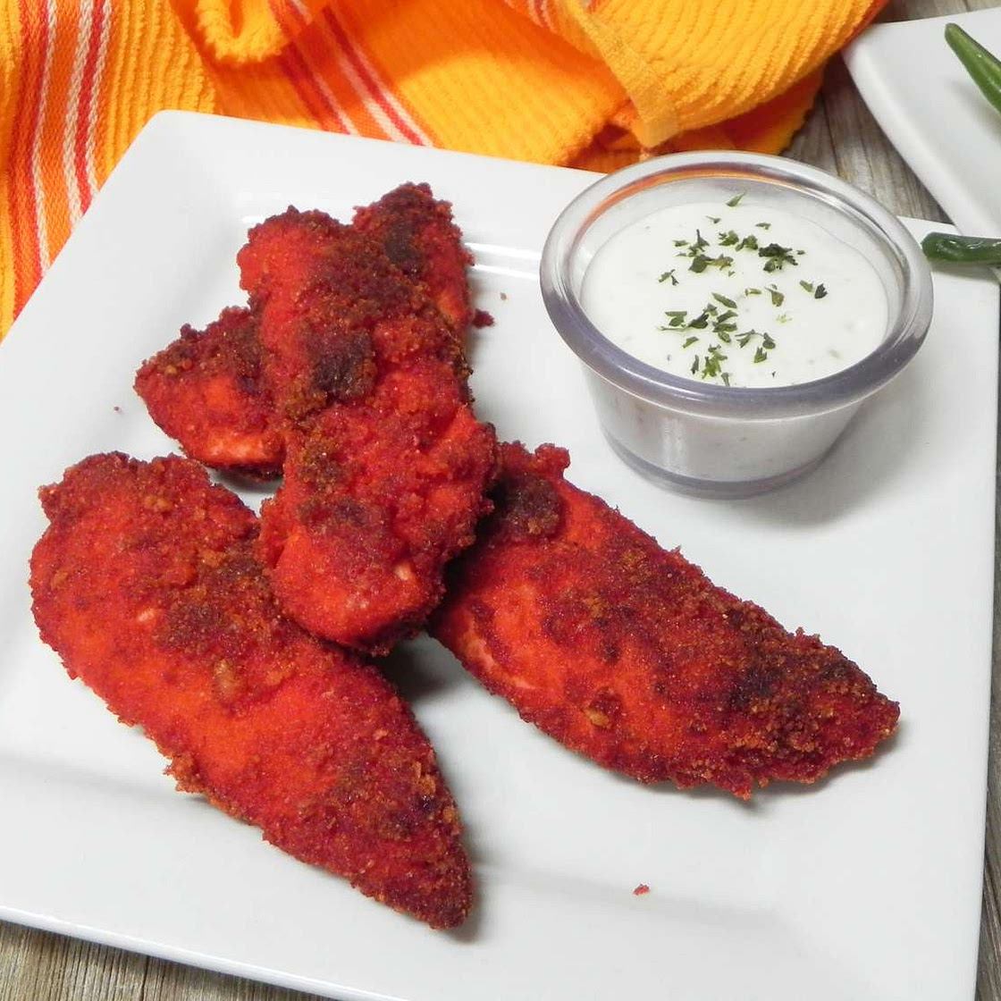 Flamin’ Hot Cheetos Fried Chicken