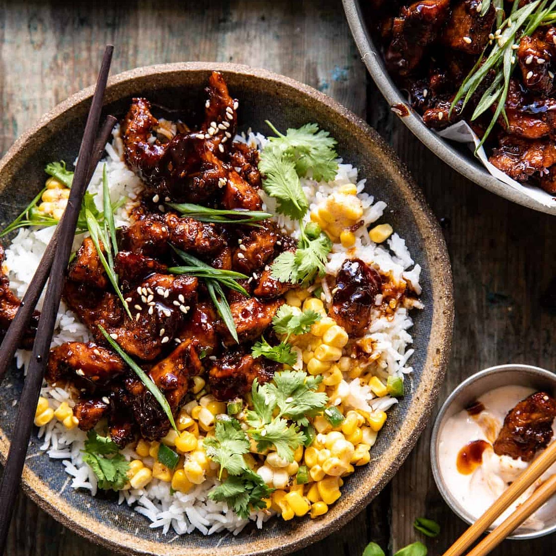 25 Minute Korean Bulgogi BBQ Chicken with Spicy Garlic Butter Corn