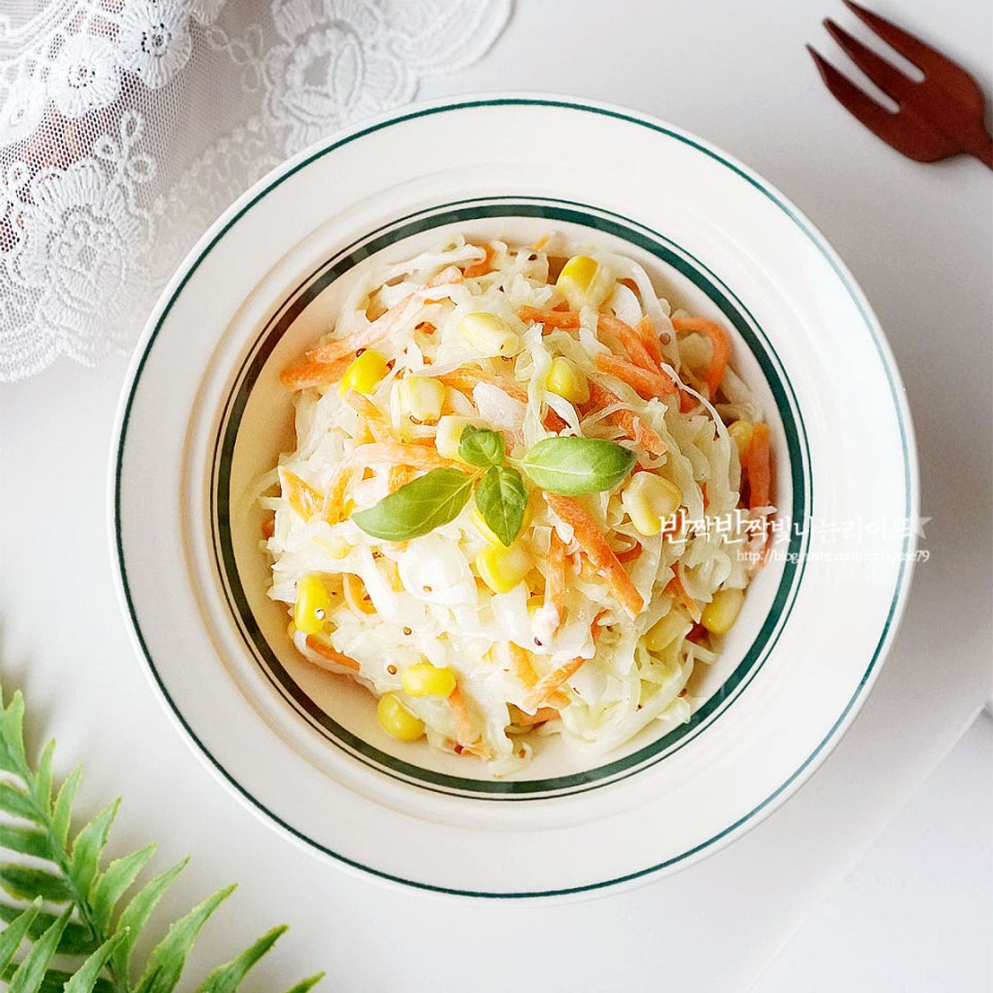 코울슬로 만들기 양배추 샐러드 만들기 소스