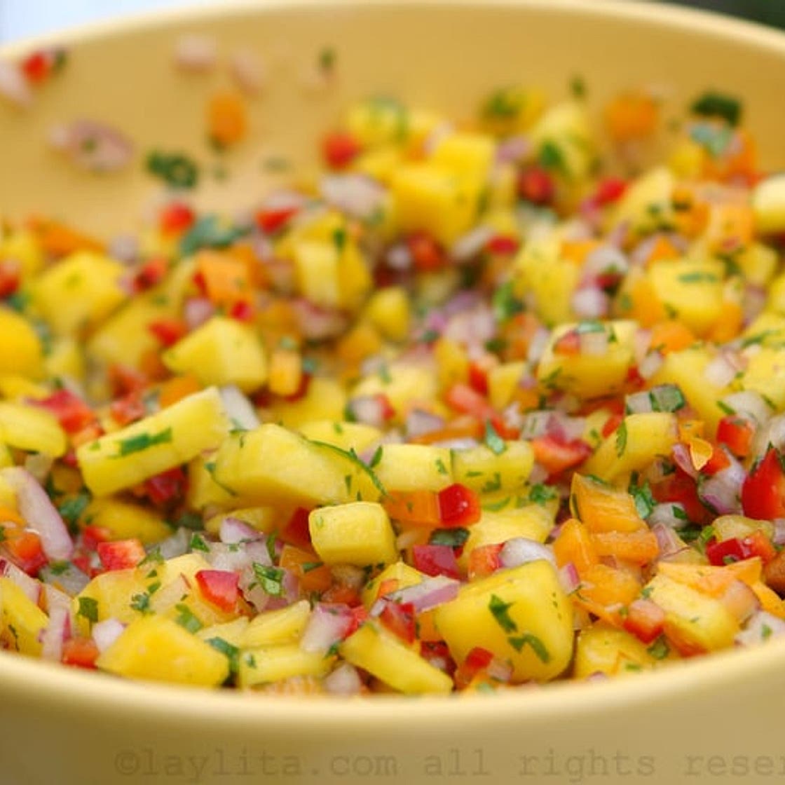 Salsa picante de mango