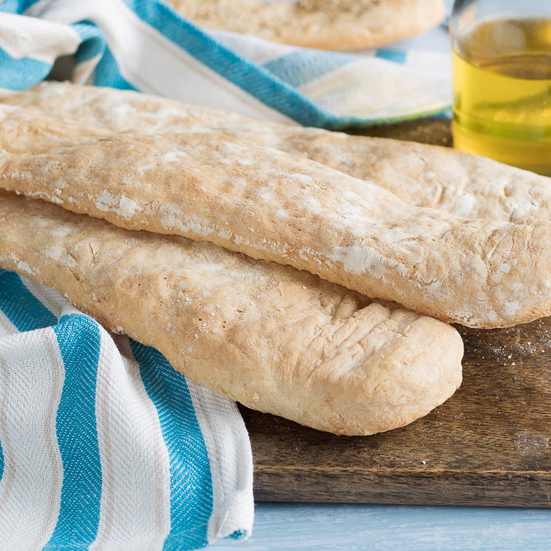 Pane ciabatta a lunga lievitazione - Impasto con 1 gr di lievito