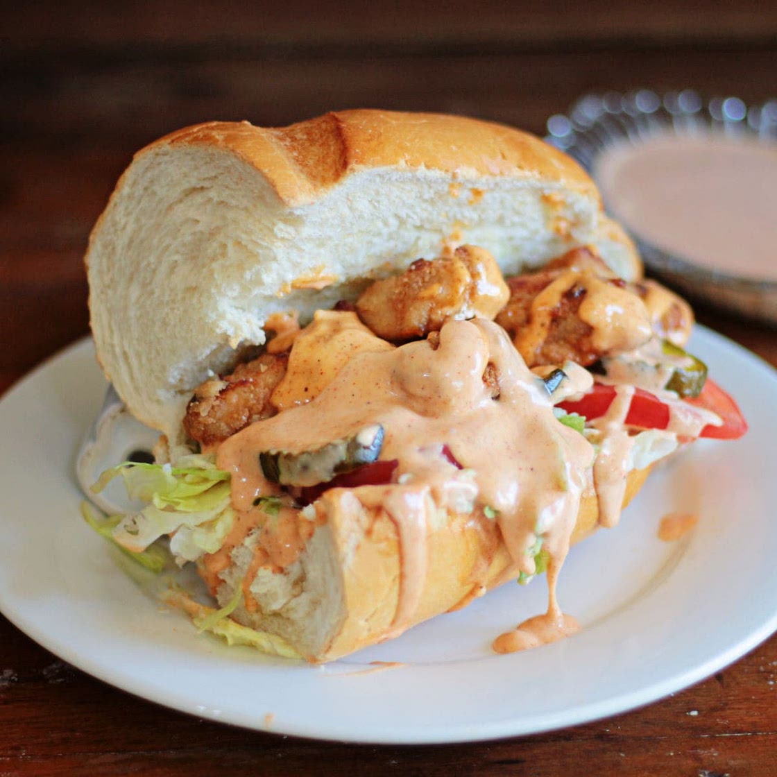Fried Chicken Po'Boy Recipe with Homemade Remoulade