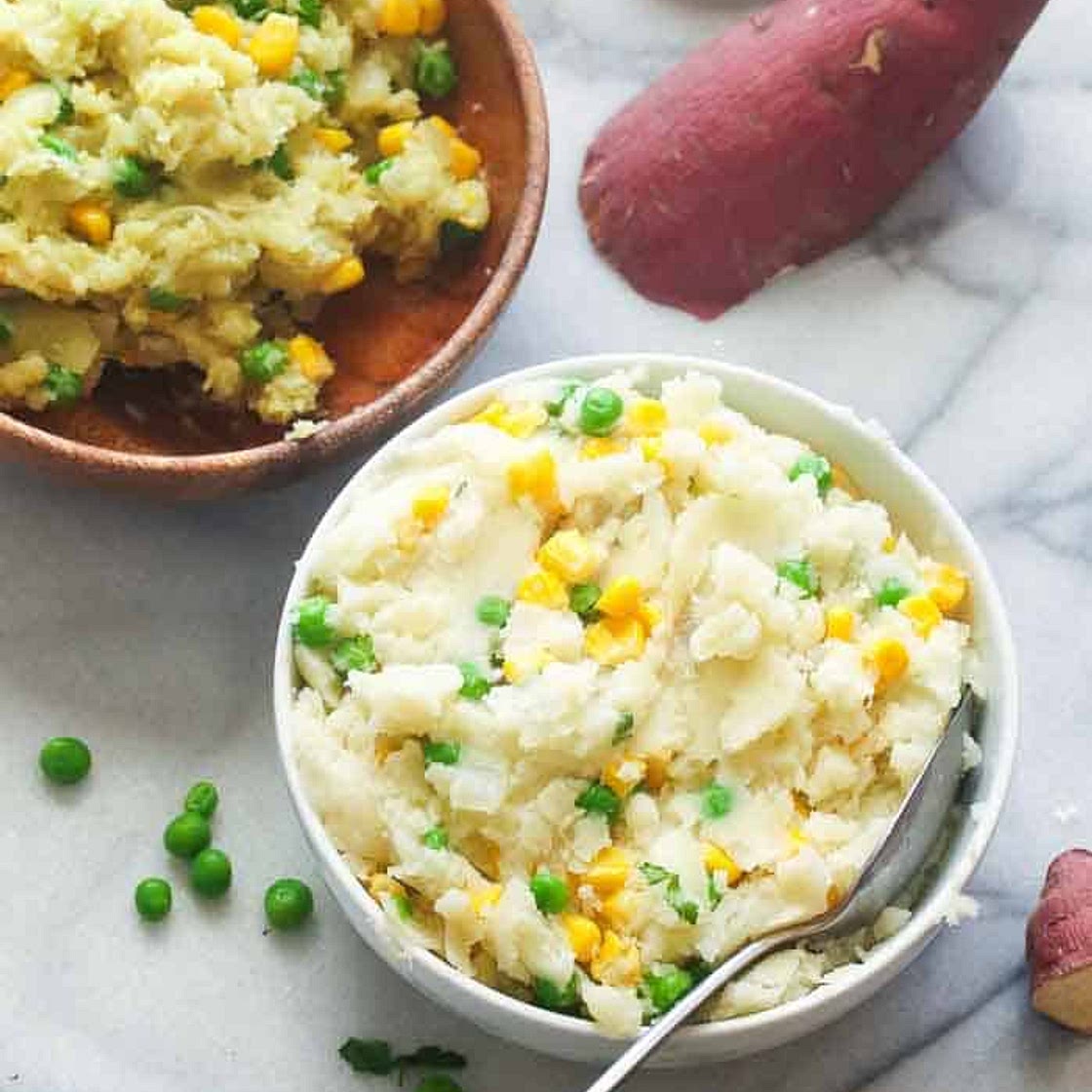 Irio (Mashed Sweet Potato Recipe with Peas and Corn)