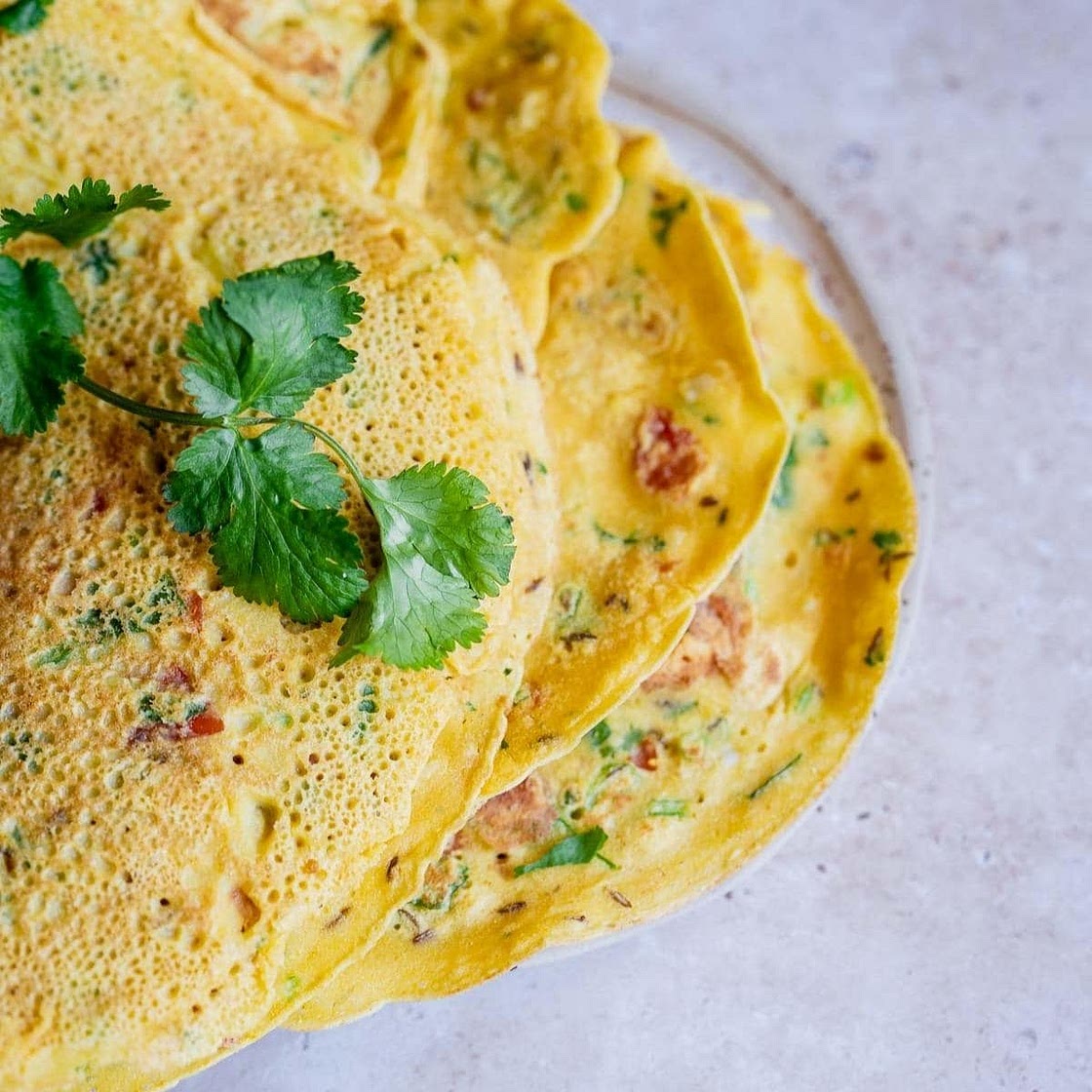 Childa Recipe - Savory Chickpea Flour Crepes