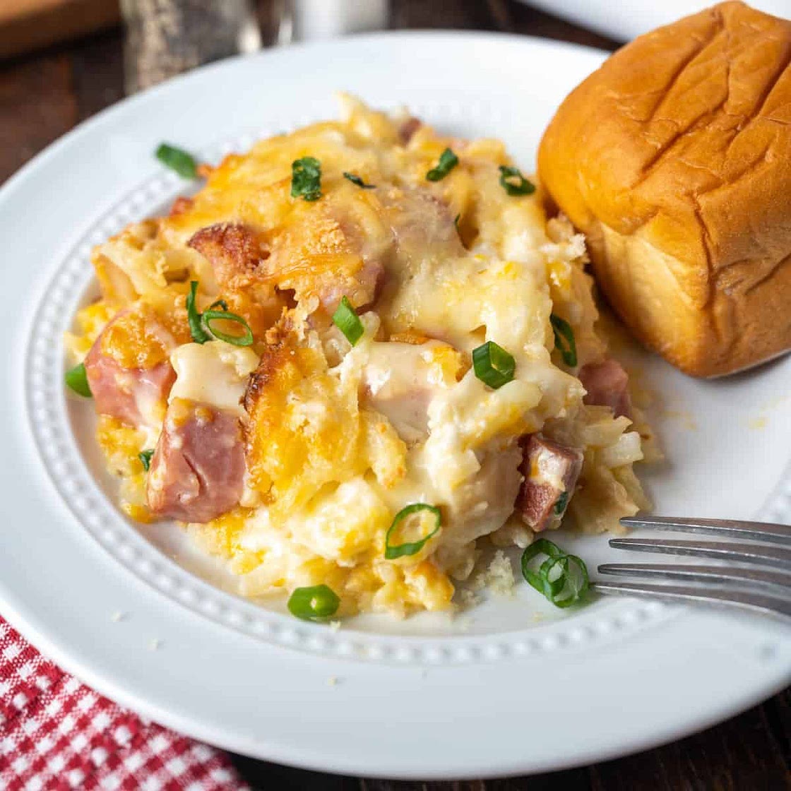 Ham and Cheese Hash Brown Casserole