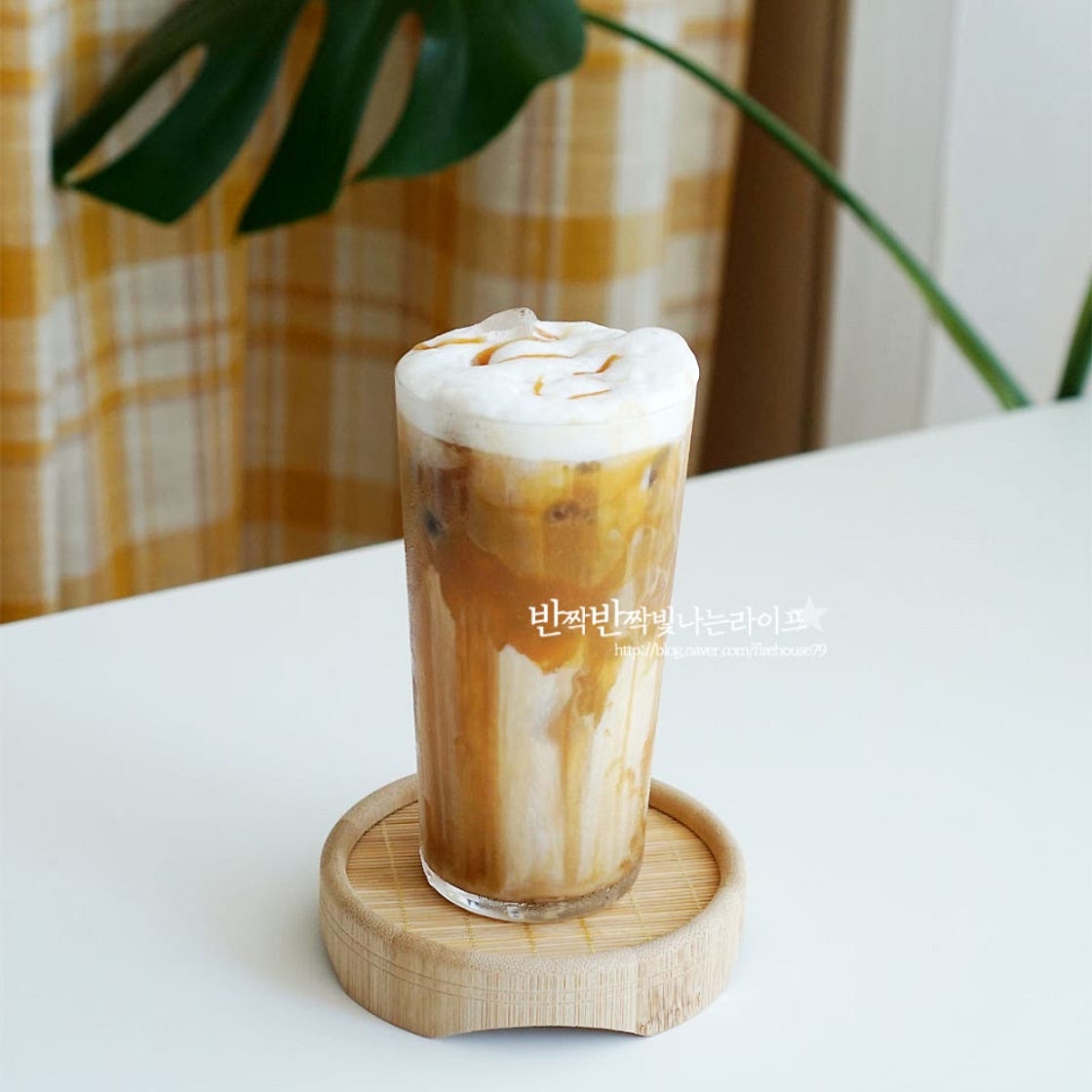 카라멜 마끼아또 만들기 간단한 홈카페 레시피