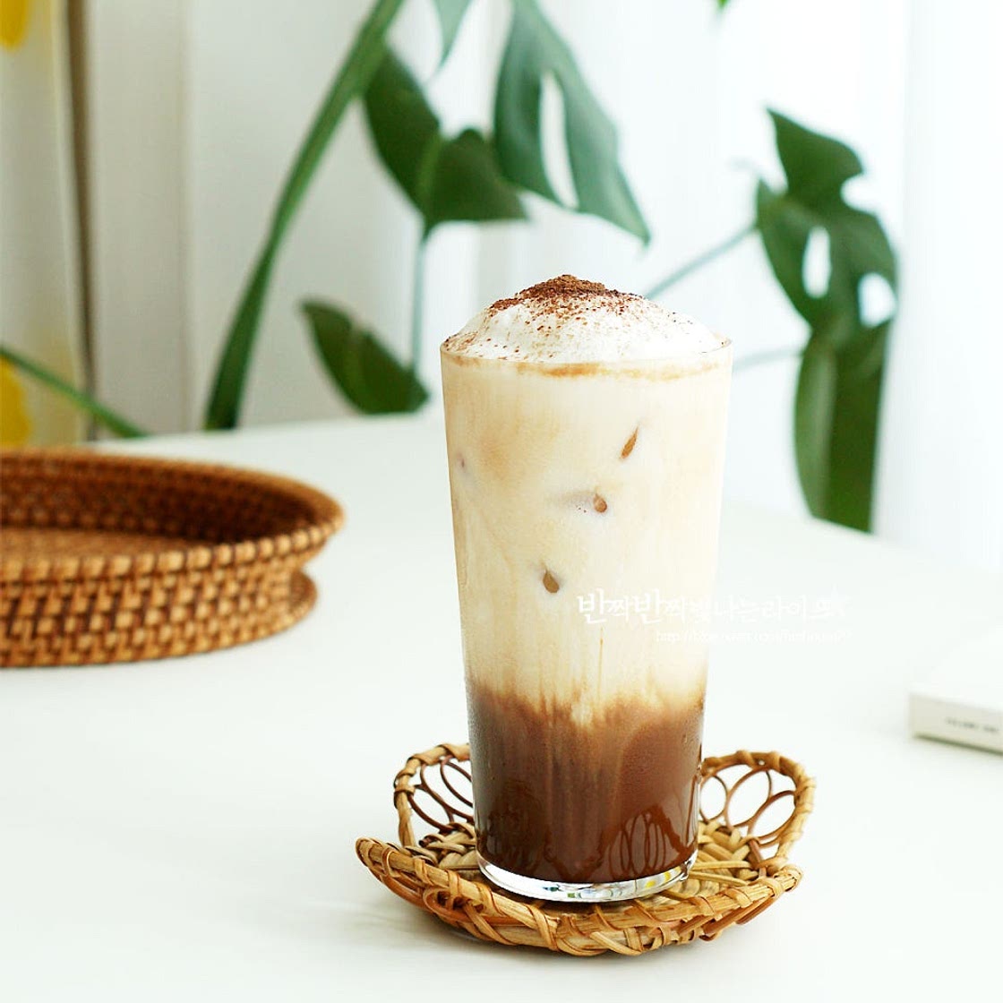 아이스 카페모카 만들기 홈카페 레시피