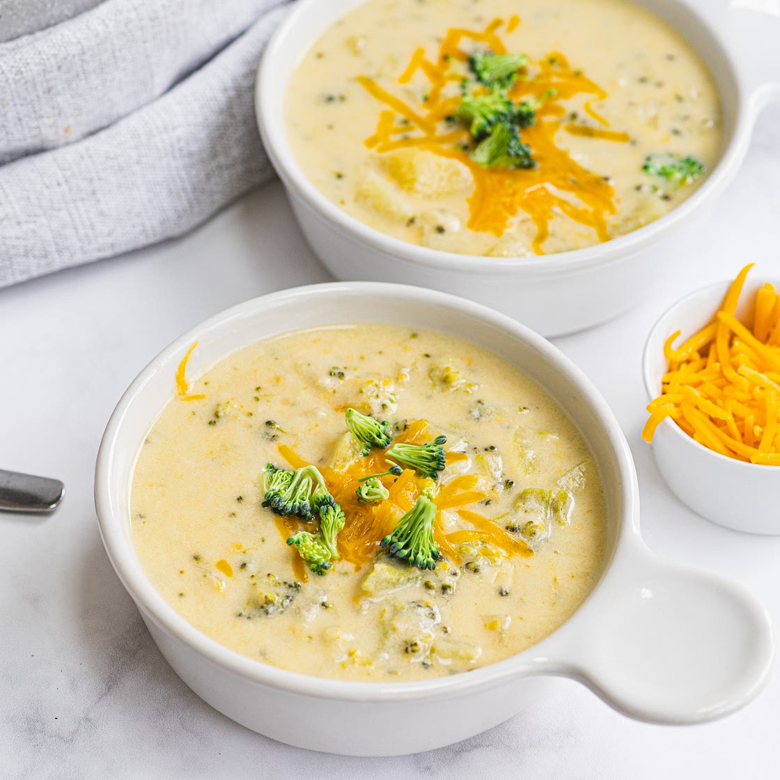 Cheesy Broccoli Potato Soup