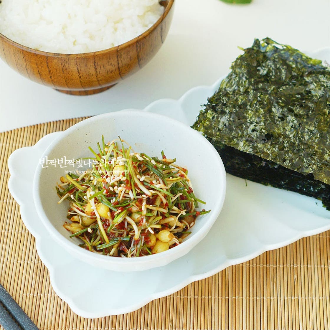 달래양념장 만들기 달래간장 구운김 양념장 달래장 만들기