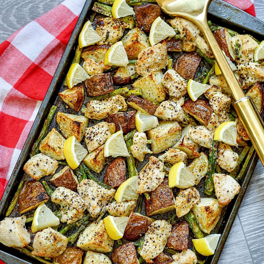 Gluten-Free Sheet Pan Lemon Garlic Chicken