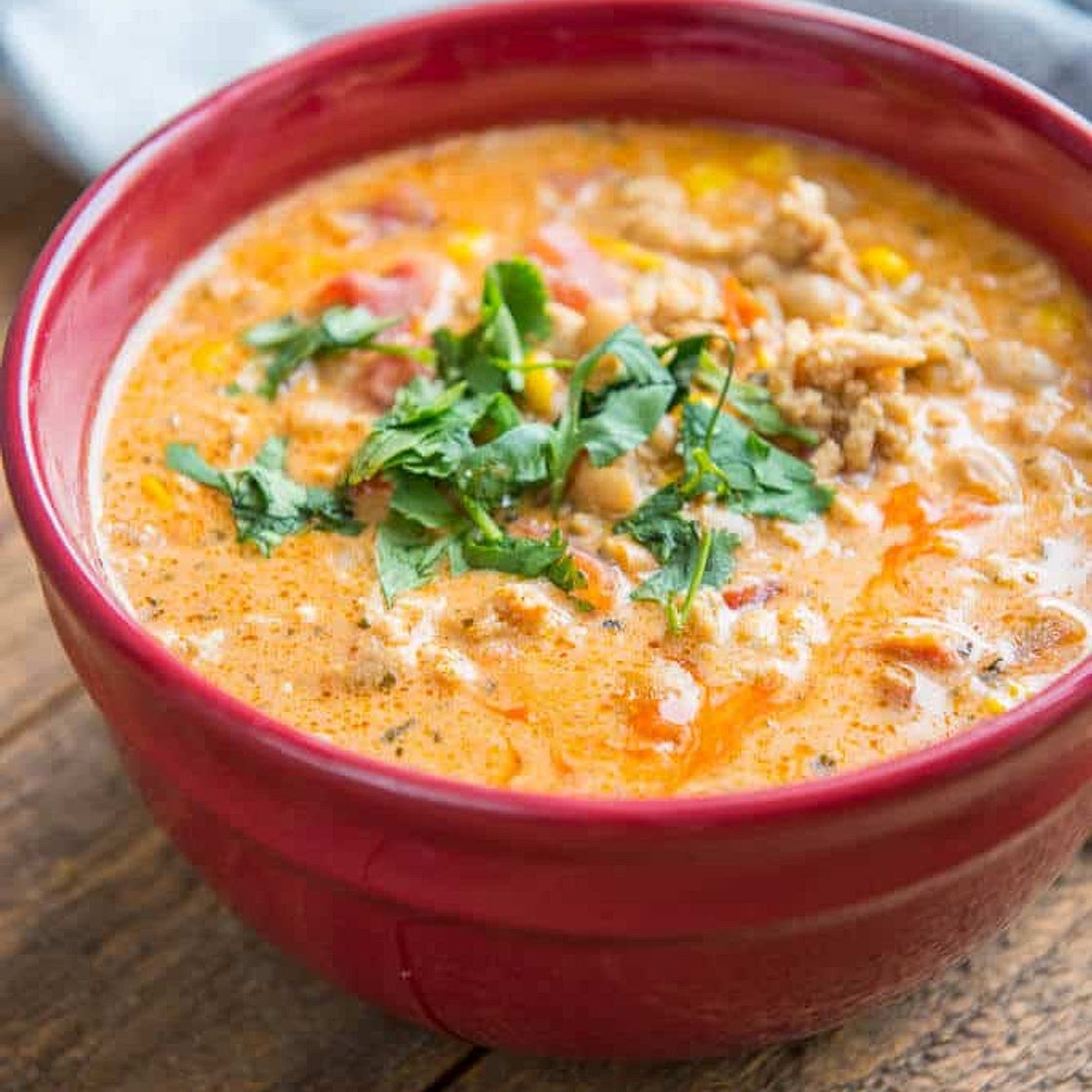 Slow Cooker Buffalo Chicken Chili
