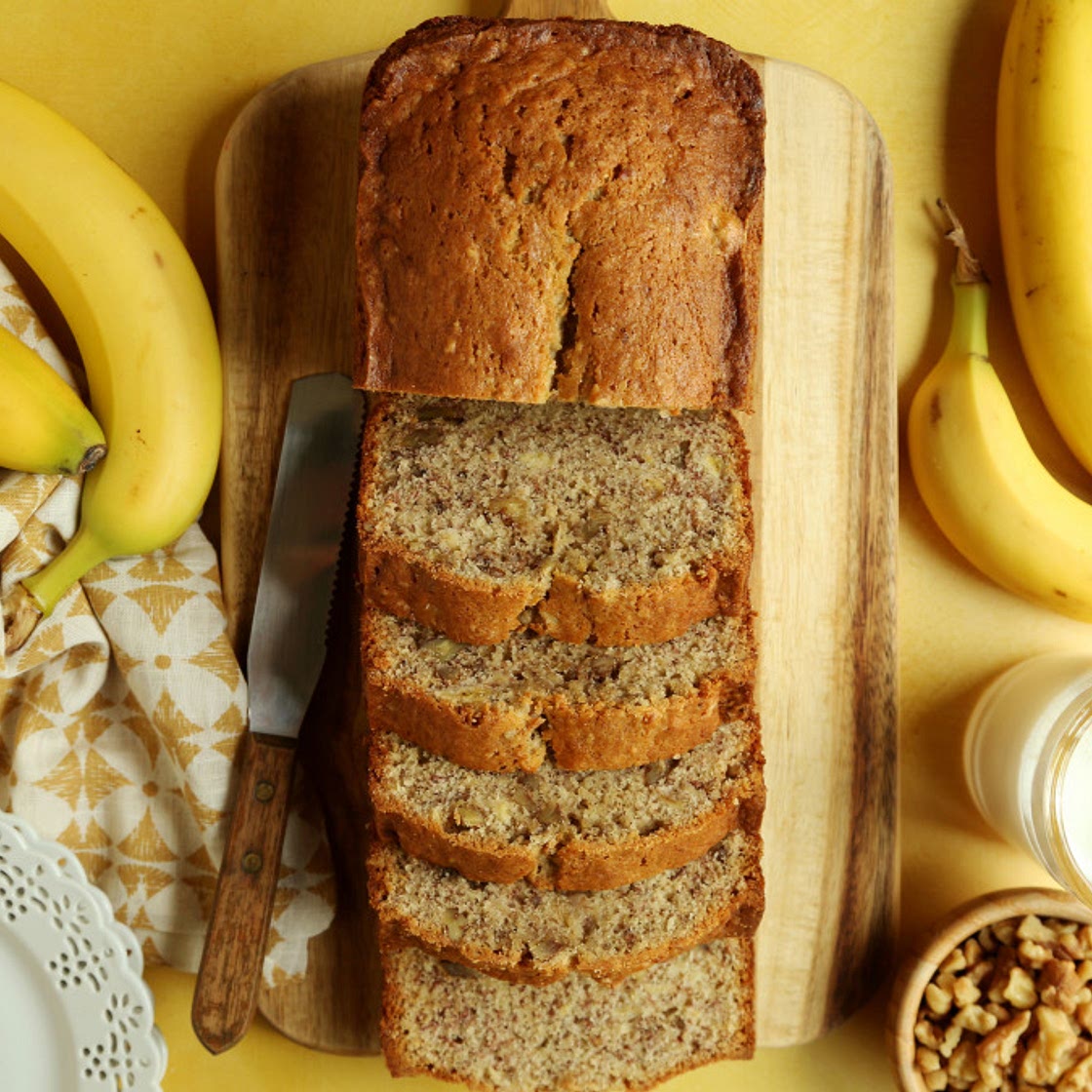 Moist & Delicious Banana Nut Bread