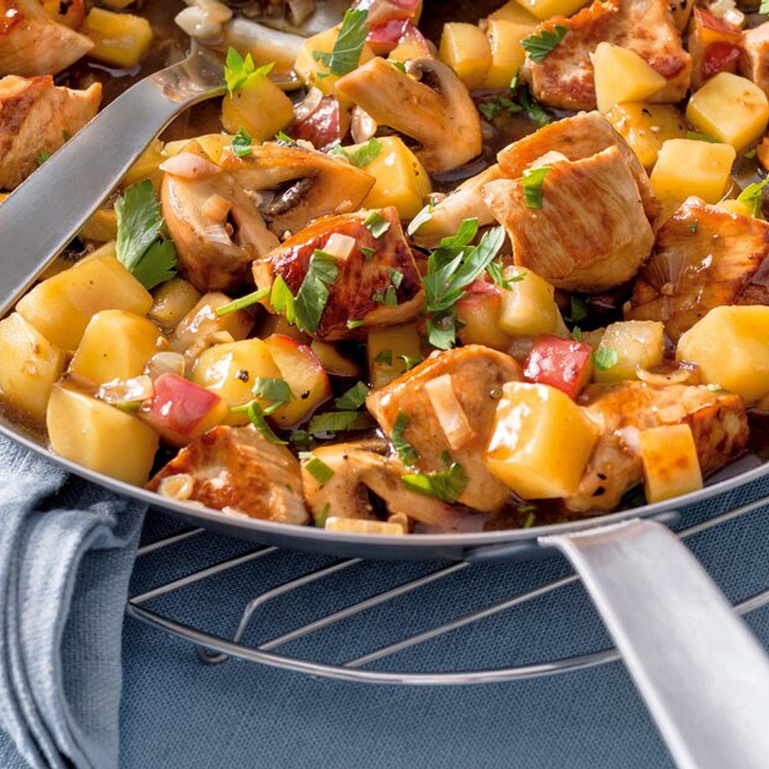 Kartoffelpfanne mit Filet