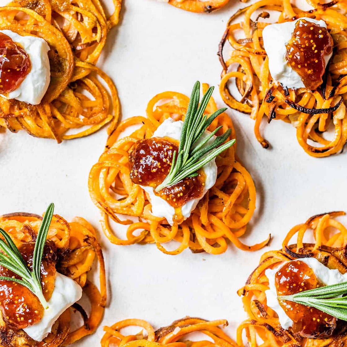 Sweet Potato Pancakes with Fig Jam