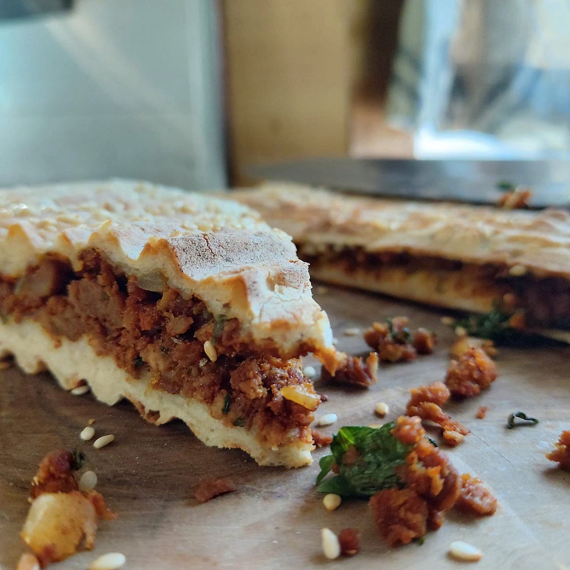 Vegan Keema Naan