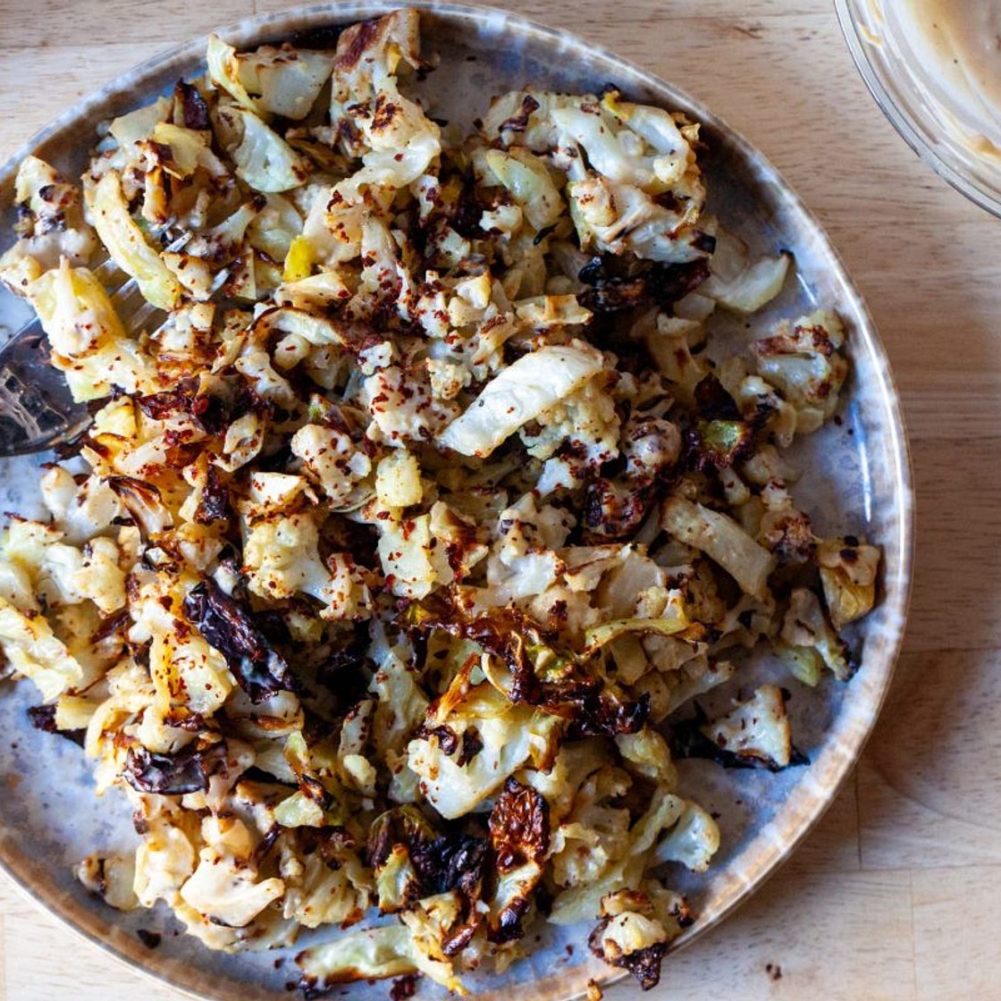 Crispy Cabbage and Cauliflower Salad