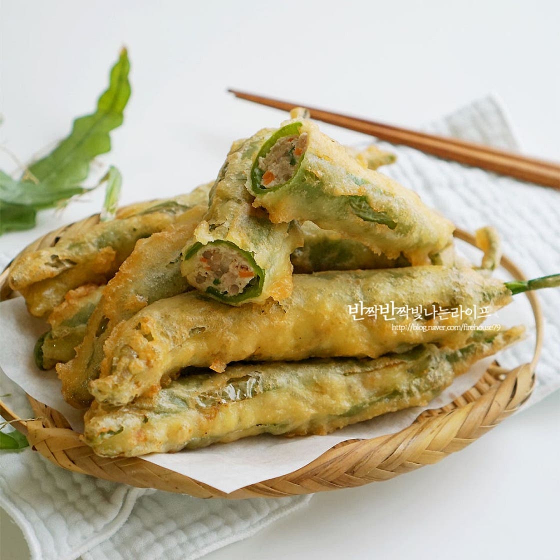 고추튀김 만드는법 튀김반죽 만들기 팁 고추요리