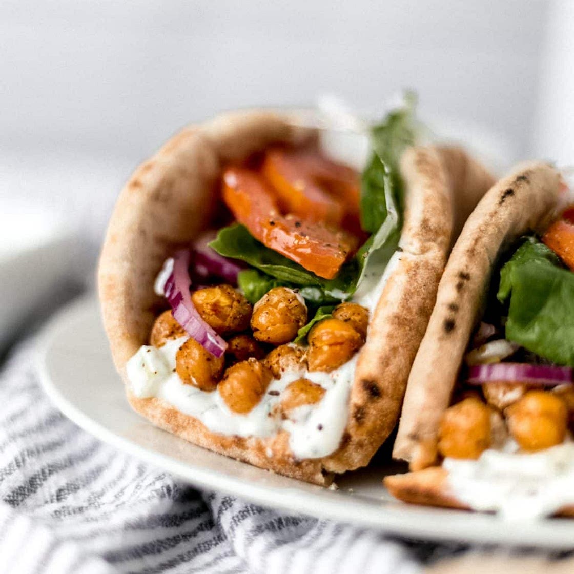 Spicy Chickpea Gyros
