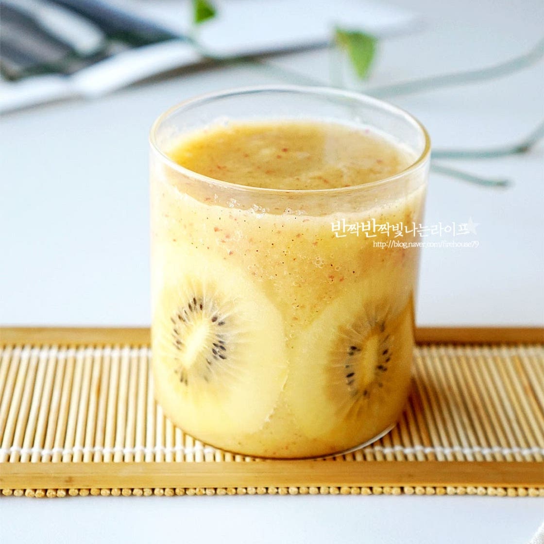 키위쥬스 만드는법 사과 과일 키위주스 만들기 골드키위주스