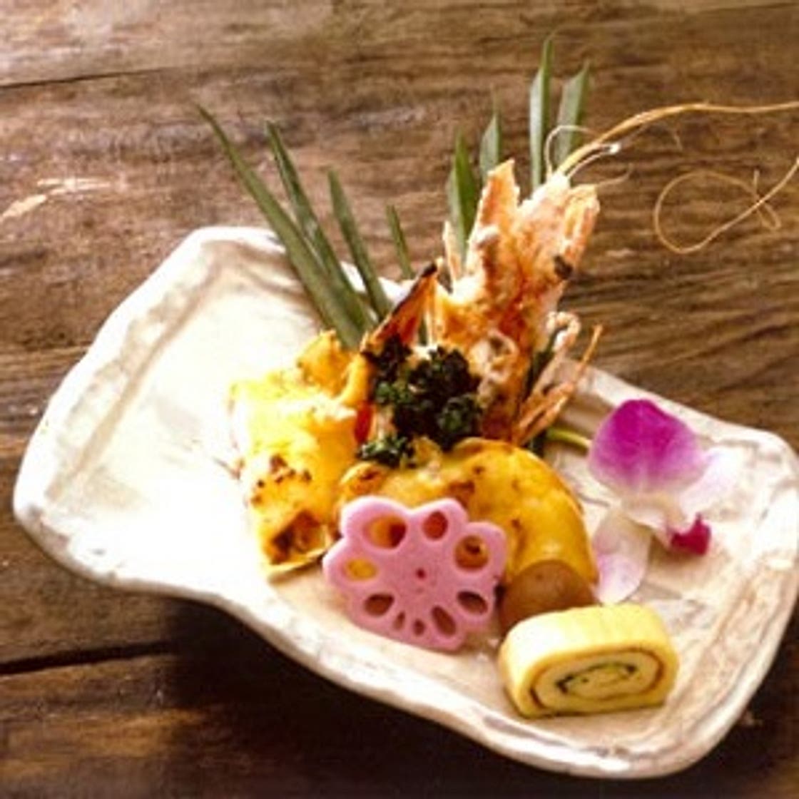 새우우니야끼(새우성게구이)