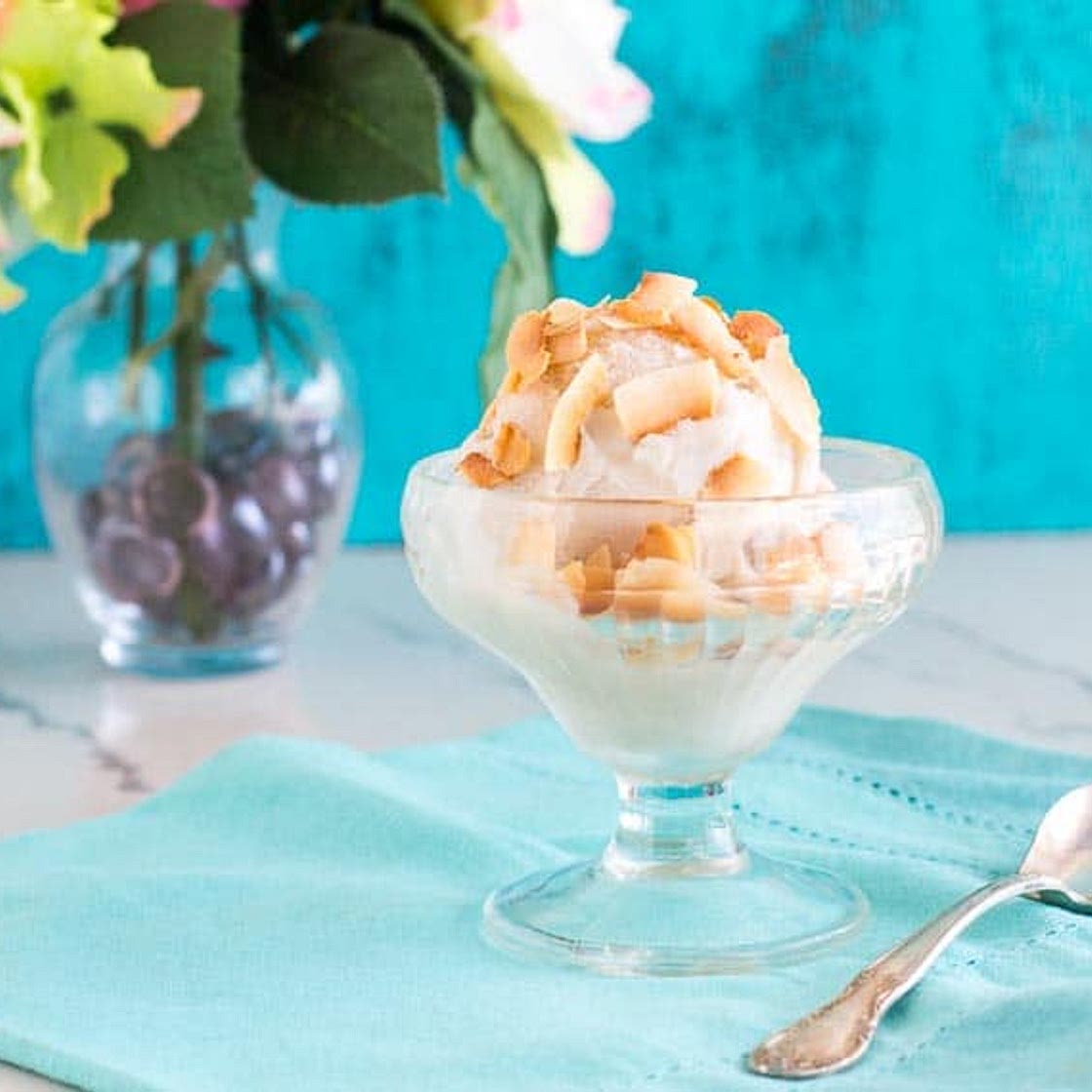 Low FODMAP Banana Coconut Sorbet