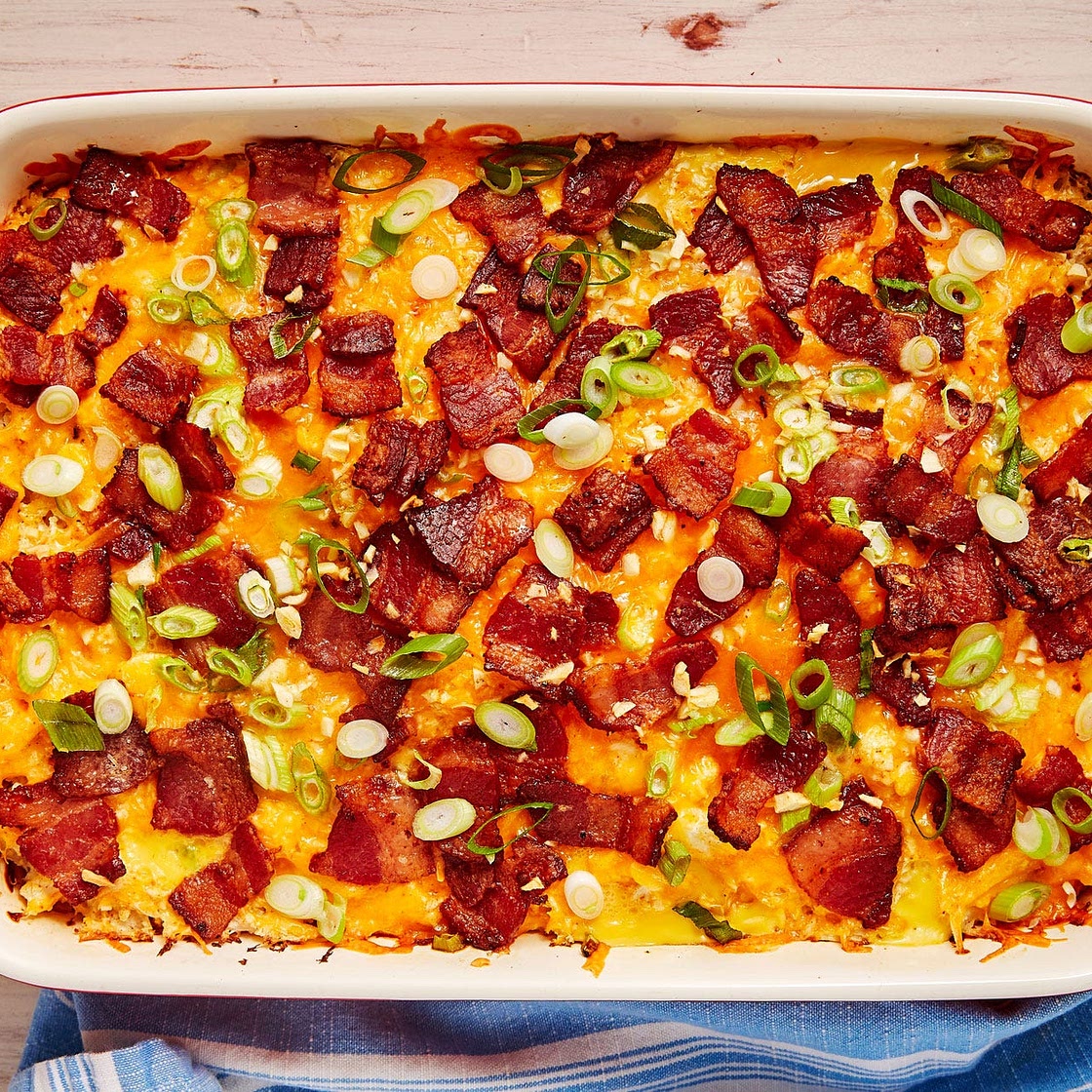 Loaded Cauliflower Breakfast Bake