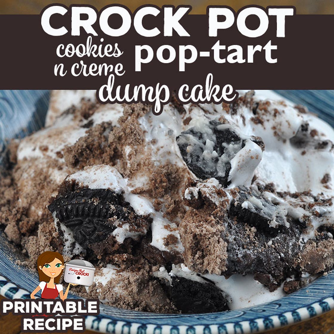 Crock Pot Cookies n Creme Pop Tart Dump Cake