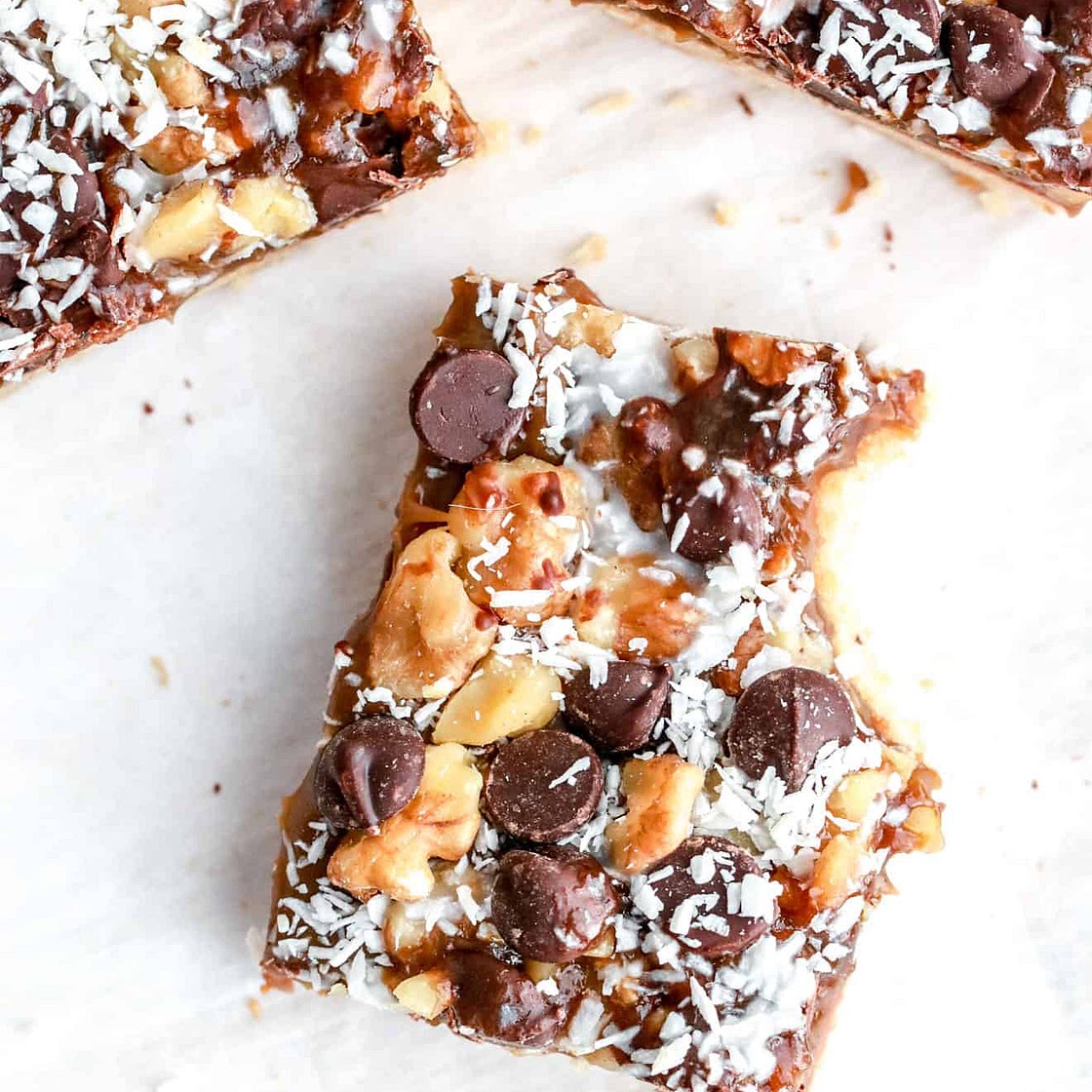 Healthier Magic Bars (Vegan + Gluten Free)