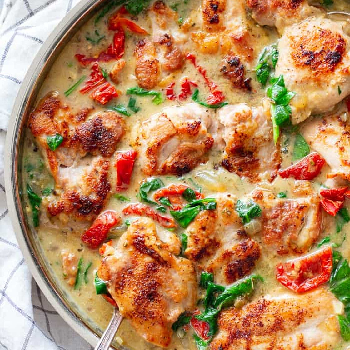 Creamy Tuscan Chicken {Paleo, Whole30, Keto}