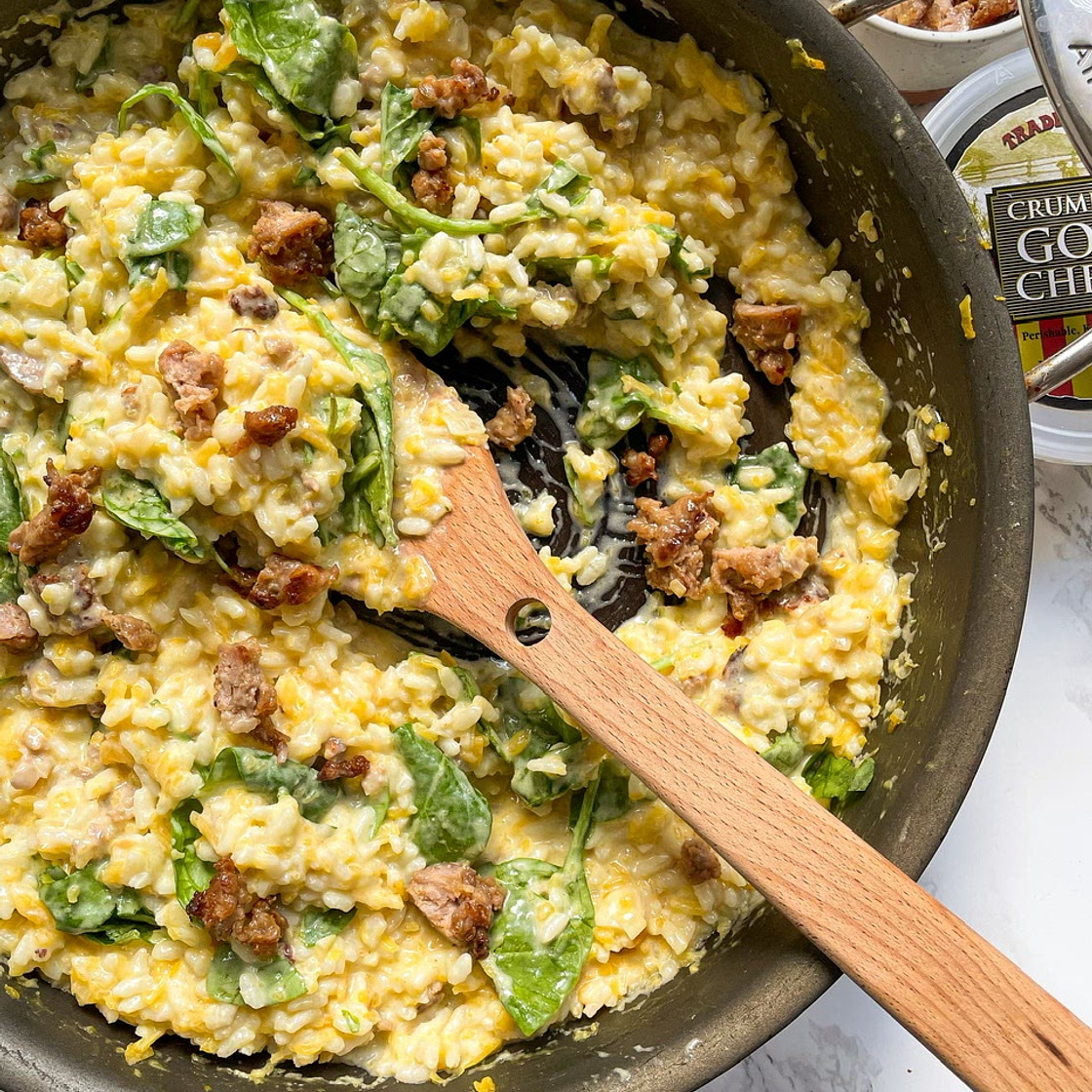 Butternut Squash Risotto with Goat Cheese