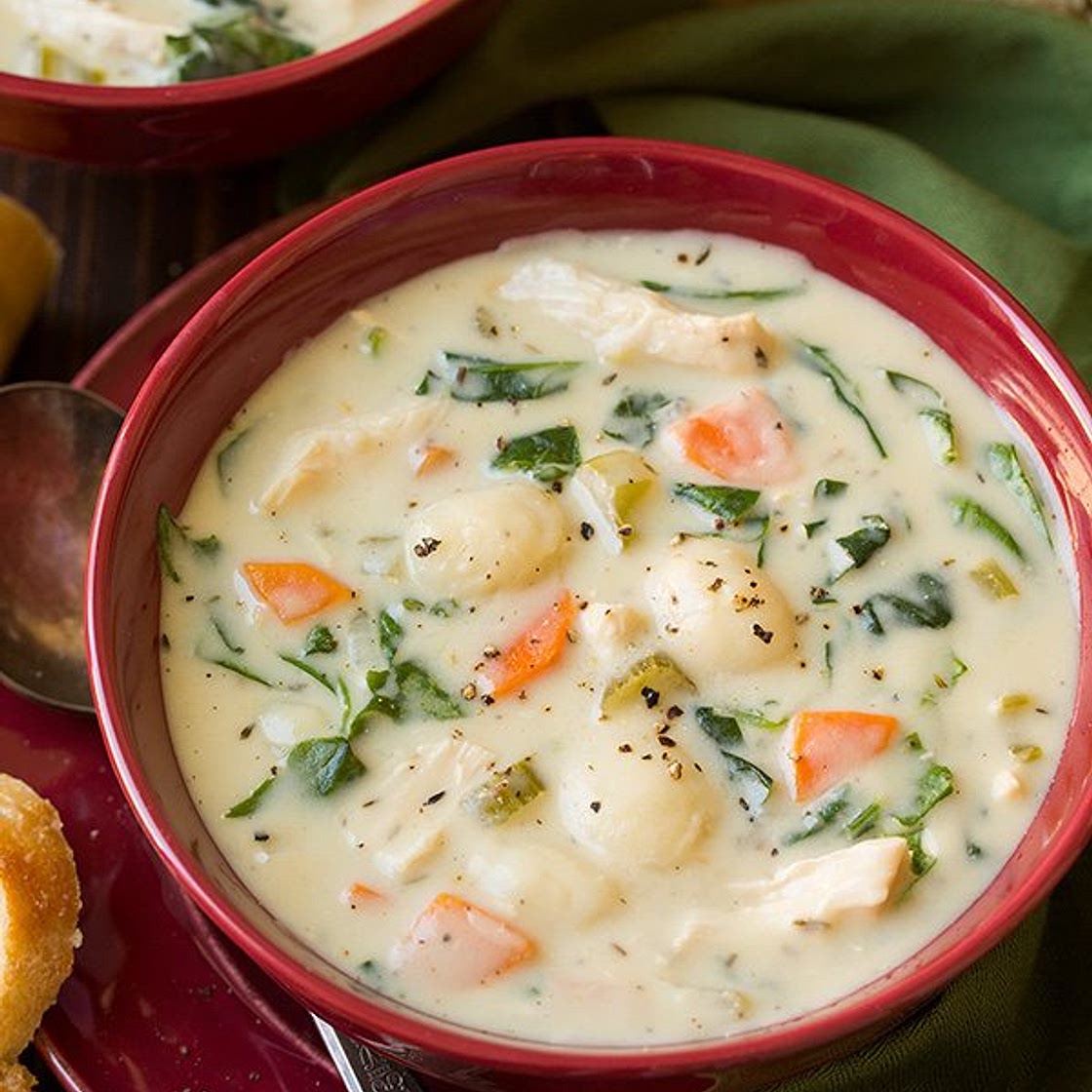 Creamy Chicken and Gnocchi Soup (Olive Garden Copycat)