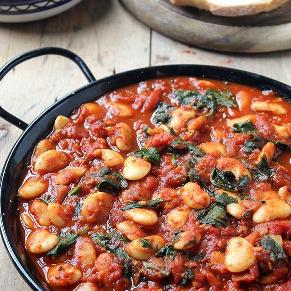 Spanish Beans with Tomatoes