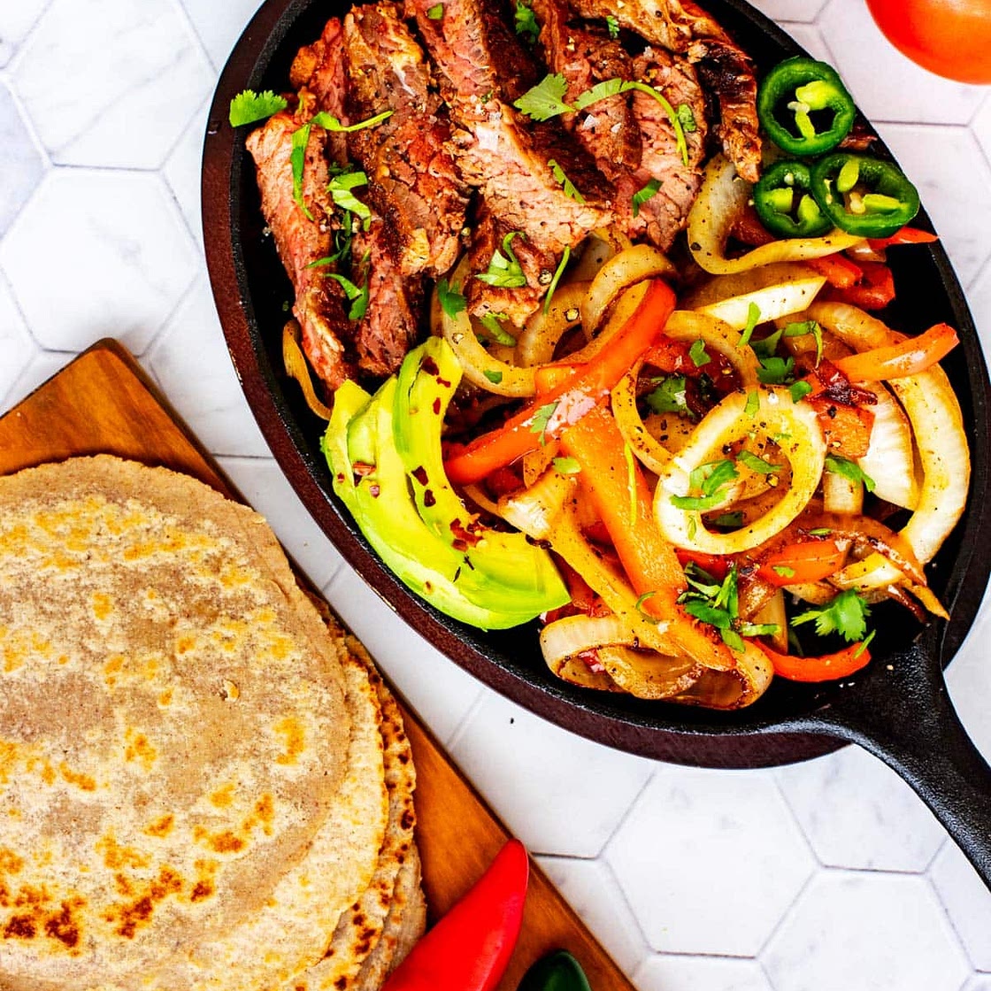 Keto Steak Fajitas