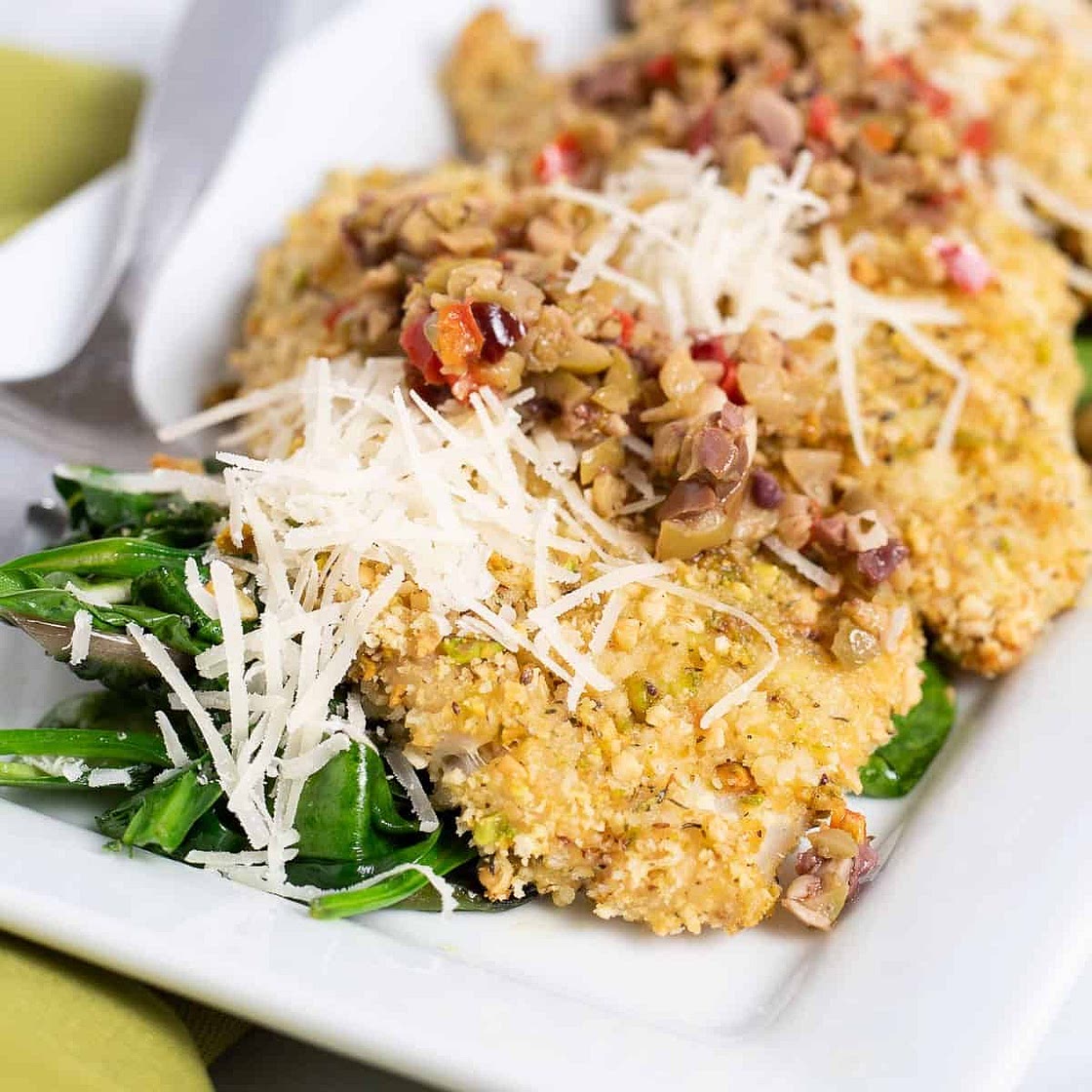 Almond and Asiago Crusted Rockfish